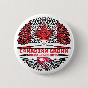 Nepal - Kanadisches Treuhandflagge für Nepal Button