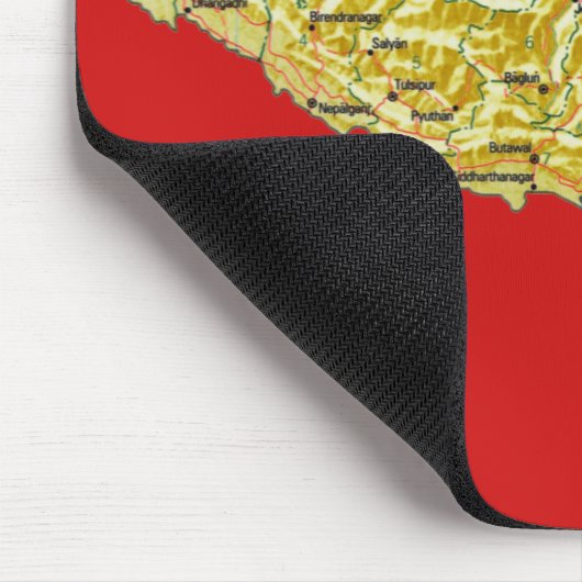 Nepal-Karte Mousepad (Ecke)