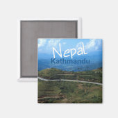 Nepal Kathmandu Travel Souvenir Kühlschrankmagnet (Vorderseite/Rückseite)