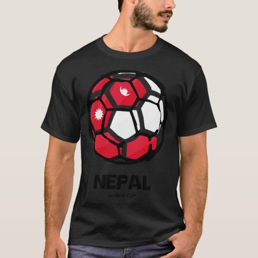 Nepal Landesflagge T-Shirt (Vorderseite)