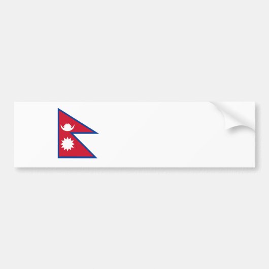 Nepal-Landesflaggenationssymbol Autoaufkleber (Vorne)