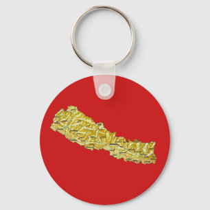 Nepal Map Schlüsselanhänger