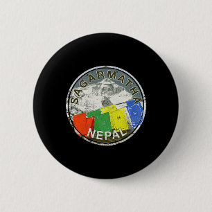 Nepal Mount Everest Sagarmatha Bergsteigen T Button