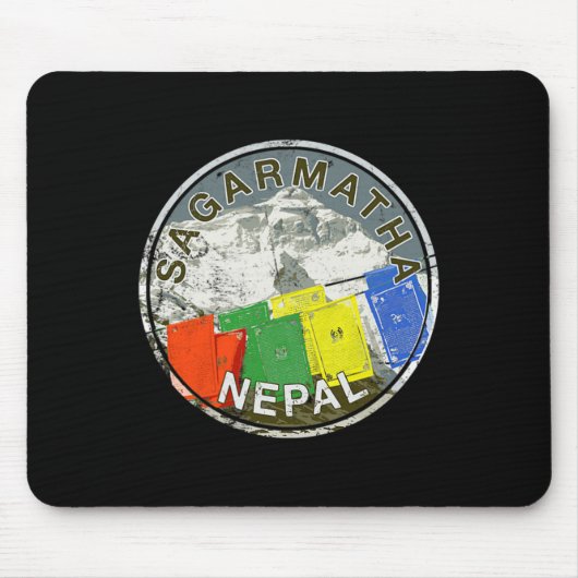 Nepal Mount Everest Sagarmatha Bergsteigen T Mousepad (Vorne)