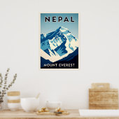 Nepal Mount Everest V04 Poster (Küche)
