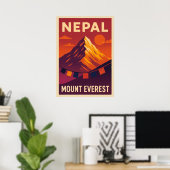 Nepal Mount Everest V05 Poster (Heimbüro)