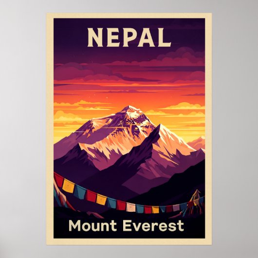 Nepal Mount Everest V07 Poster (Vorne)