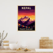 Nepal Mount Everest V07 Poster (Küche)