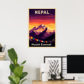 Nepal Mount Everest V07 Poster (Heimbüro)