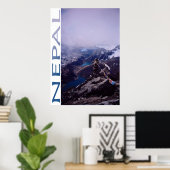 Nepal Mountain Scene Poster (Heimbüro)
