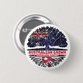 Nepal Nepalesisch Australisch Australien Tree Root Button (Vorne & Hinten)
