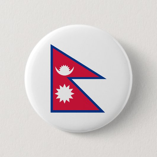 Nepal - nepalesische Flagge Button (Vorderseite)