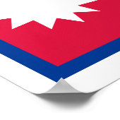 Nepal - nepalesische Flagge Poster (Ecke)