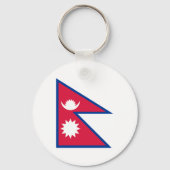 Nepal - nepalesische Flagge Schlüsselanhänger (Vorderseite)