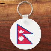 Nepal - nepalesische Flagge Schlüsselanhänger (Vorderseite)