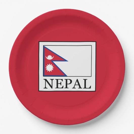 Nepal Pappteller (Vorderseite)