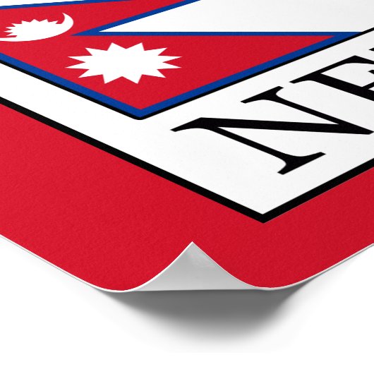 Nepal Poster (Ecke)