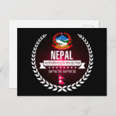 Nepal Postkarte (Vorne/Hinten)