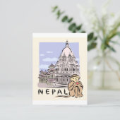 Nepal Postkarte (Stehend Vorderseite)