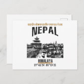 Nepal Postkarte (Vorne/Hinten)