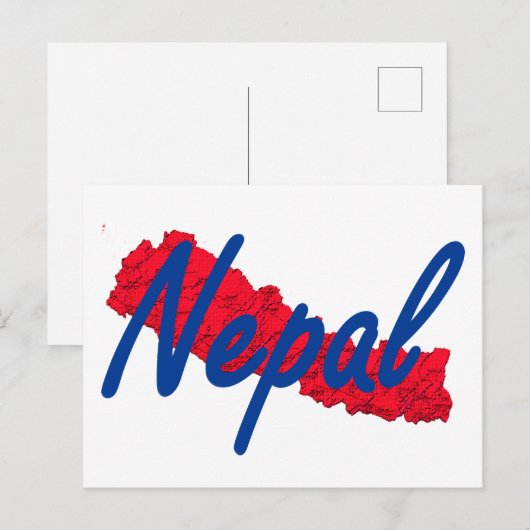 Nepal Postkarte (Vorne/Hinten)
