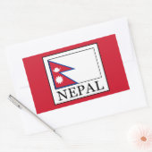 Nepal Rechteckiger Aufkleber (Umschlag)