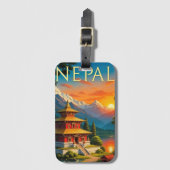 Nepal Reiseplakat Gepäckanhänger (Vorderseite Vertikal)