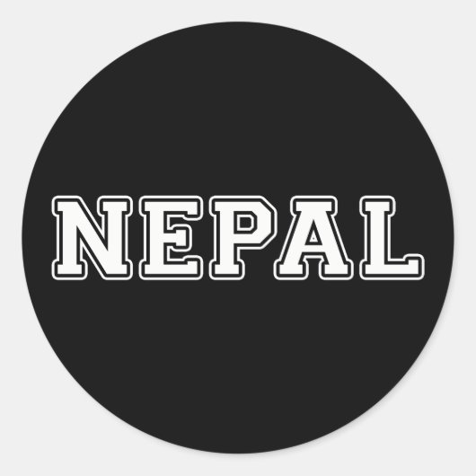 Nepal Runder Aufkleber (Vorderseite)