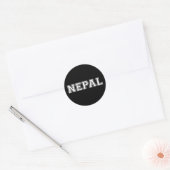 Nepal Runder Aufkleber (Umschlag)