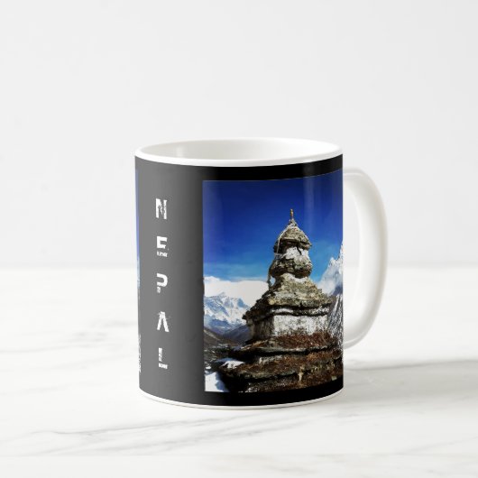 Nepal, Sagarmatha Ansichten zum Everest, Ama Dabla Kaffeetasse (VorderseiteRechts)