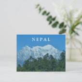 Nepal Snowy Mountains Postkarte (Stehend Vorderseite)