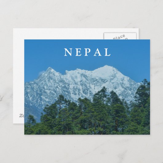 Nepal Snowy Mountains Postkarte (Vorne/Hinten)