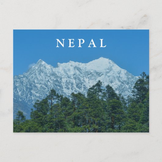 Nepal Snowy Mountains Postkarte (Vorderseite)