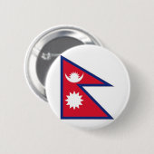 Nepal-Staatsflagge Button (Vorne & Hinten)