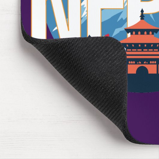 Nepal Temple Mount Everest Mousepad (Ecke)