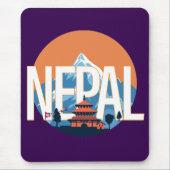 Nepal Temple Mount Everest Mousepad (Vorne)