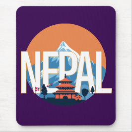 Nepal Temple Mount Everest Mousepad