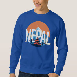 Nepal Temple Mount Everest Sweatshirt
