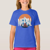 Nepal Temple Mount Everest T-Shirt (Vorderseite)
