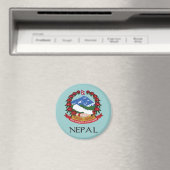 Nepal-Wappen Magnet (In Situ (Geschirrspüler))