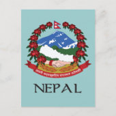 Nepal-Wappen Postkarte (Vorderseite)