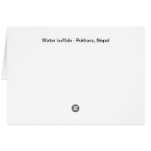 Nepal Water Buffalo Schlagköpfe (Rückseite Horizontal)