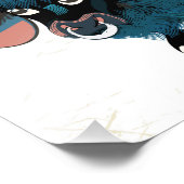 Nepal Yak Vintages Reiseplakat Fotodruck (Ecke)