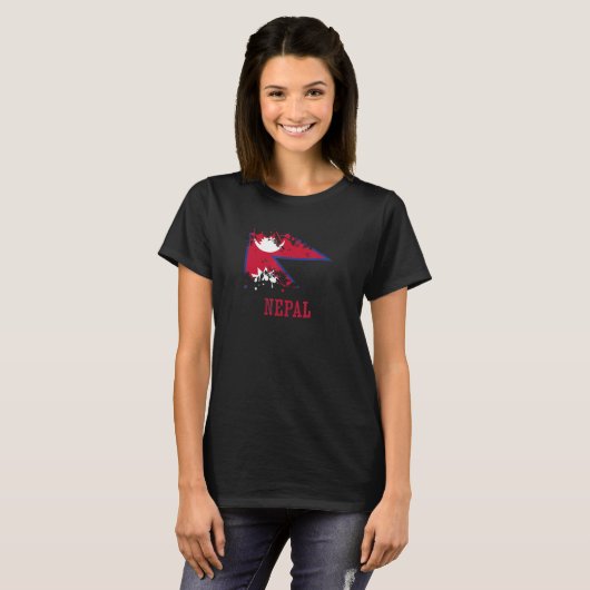 Nepalese enthusiasts for Nepal and Nepal T-Shirt (Vorne ganz)