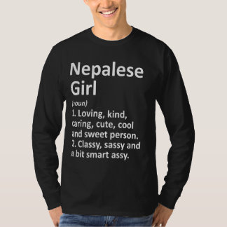 Nepalese Girl Nepal Funny Country Zuhause Roots De T-Shirt