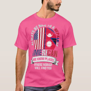 Nepalesen Amerikaner Wir kennen Orte, an denen das T-Shirt