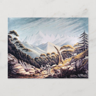Nepalesische Herdsmen im Himalaya, 1826 Postkarte