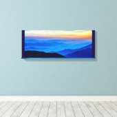 Nepalesischer Sonnenuntergang in den Farben von Ni Leinwanddruck (Insitu (Holzboden))