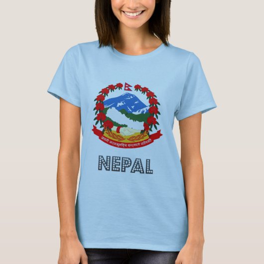 Nepalesisches Emblem T-Shirt (Vorderseite)