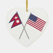 Nepali-Amerikaner Keramik Ornament (Vorne)